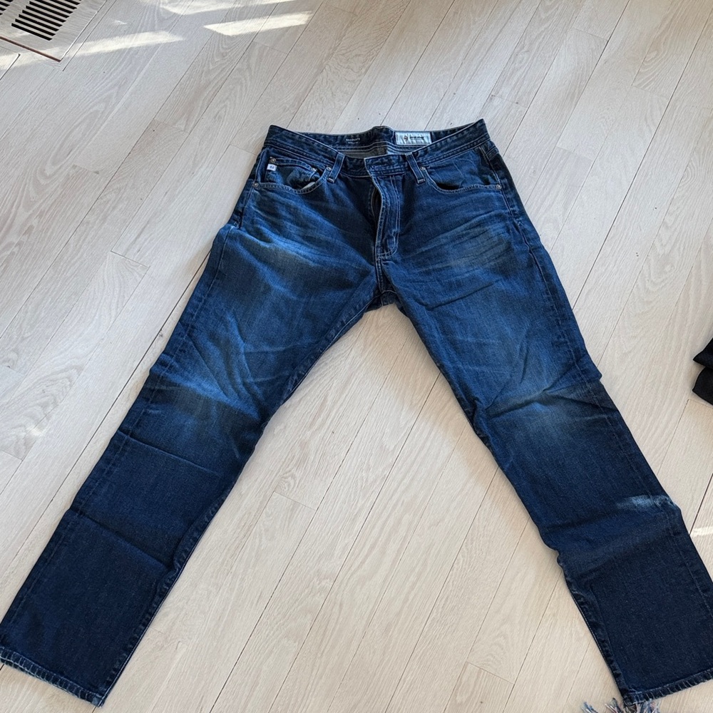 AG Adriano Goldschmied Deep Blue Straight Jeans - Graduate Tailored leg